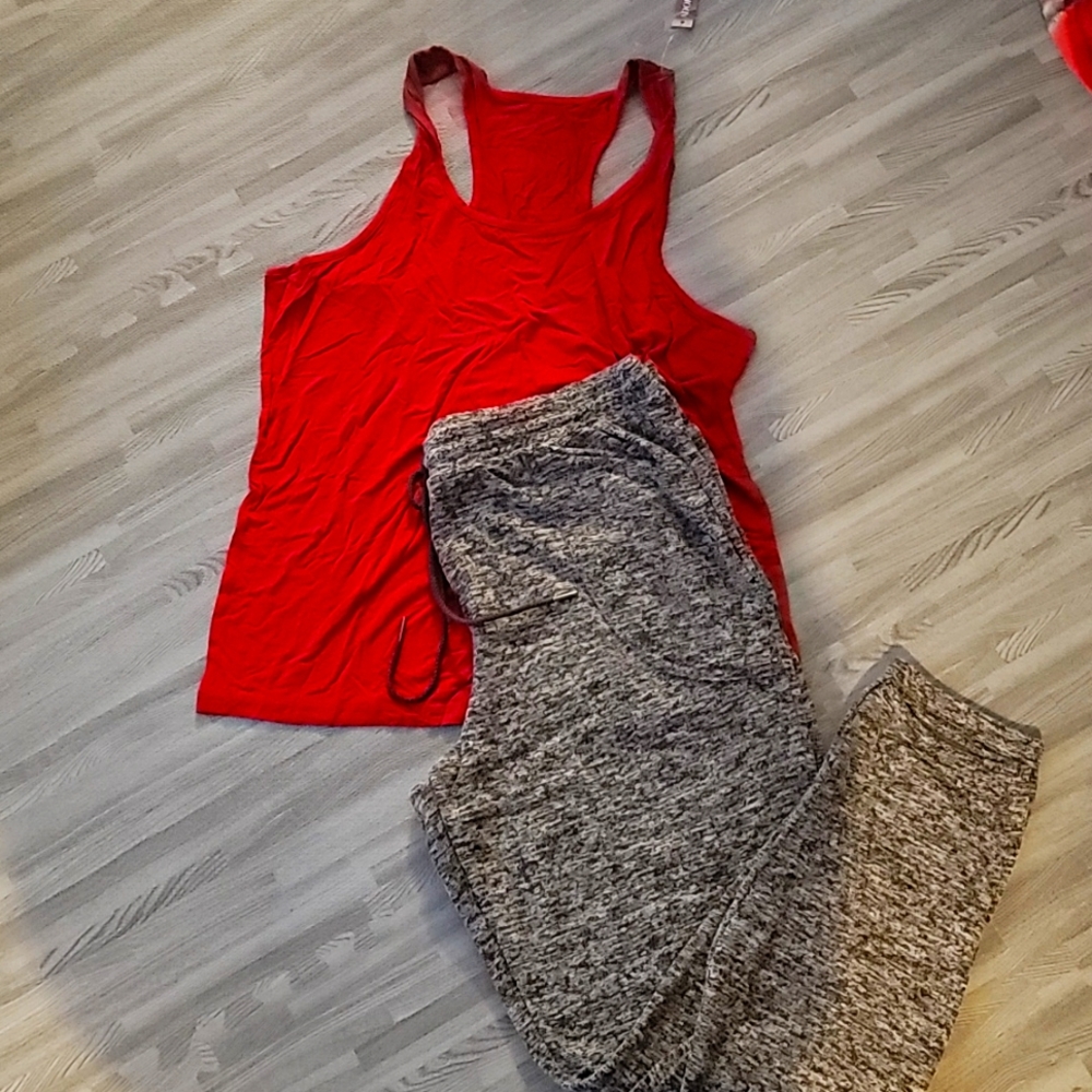Adore Me tank and sweatpants